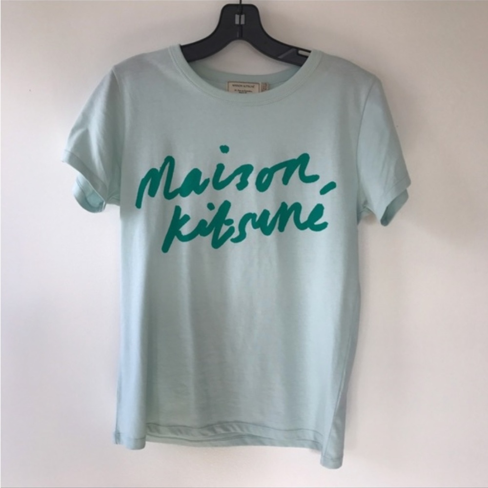 Maison Kitsune Handwritten Logo Tshirt